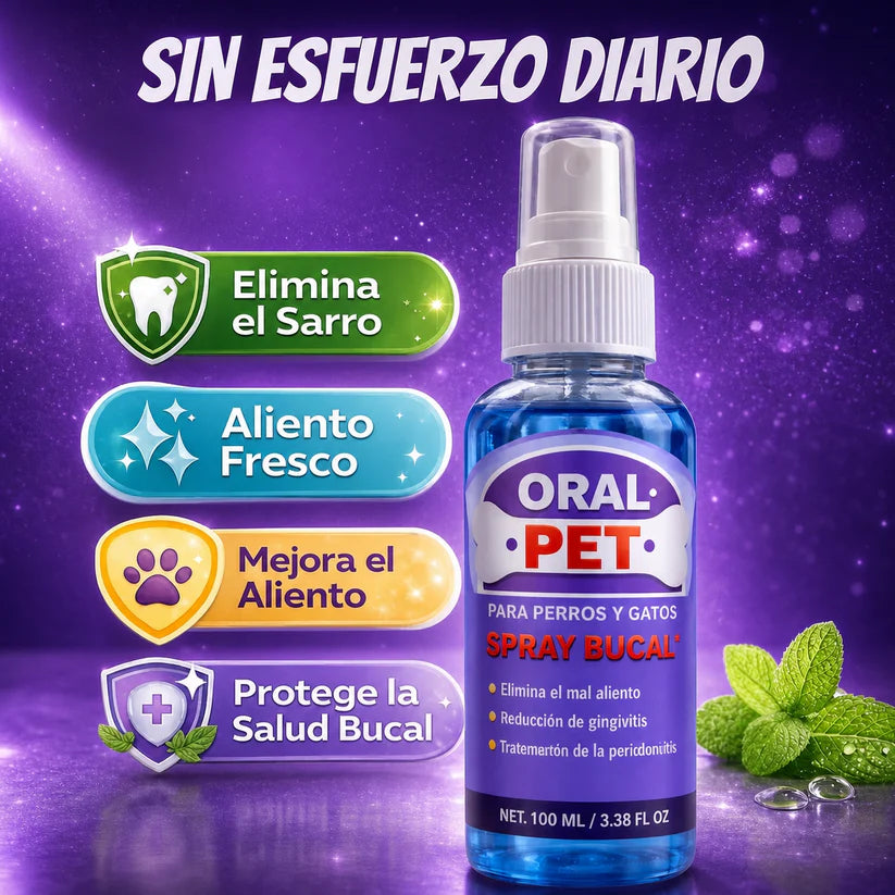 Oral Pet Spray Bucal Limpiador Mascotas