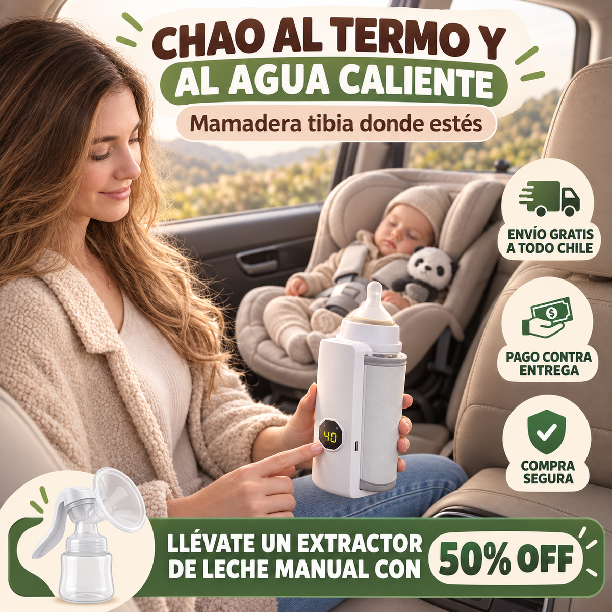 Calentador de Mamaderas Portátil