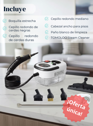 Limpiador A Vapor Presion 2500w Portatil
