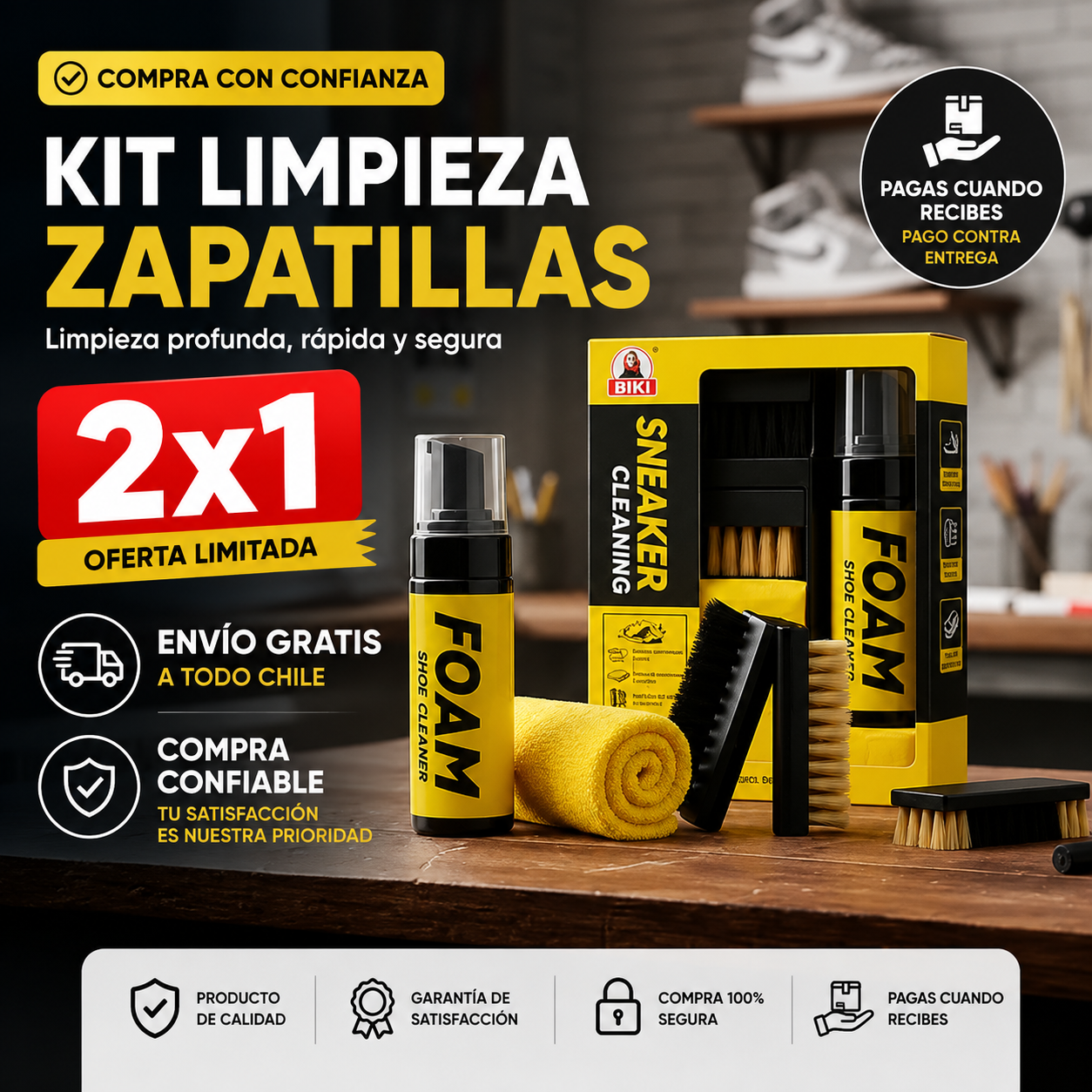 Kit De Limpieza Zapatillas Espuma