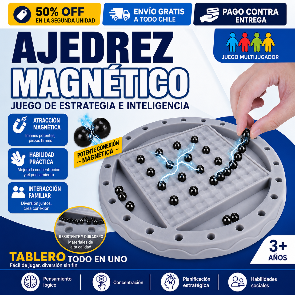 Juego de Ajedrez Magnético