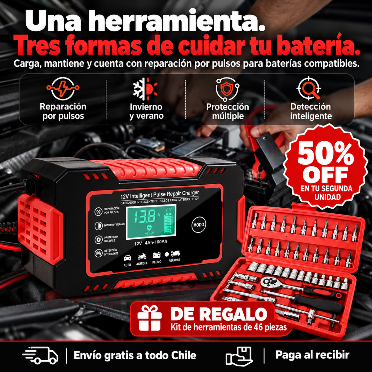 Cargador Batería 12V