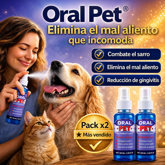 Oral Pet Spray Bucal Limpiador Mascotas